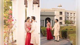New Bride PV Sindhu Is Splendid In A Fusion Red Mrunalini Rao Outfit