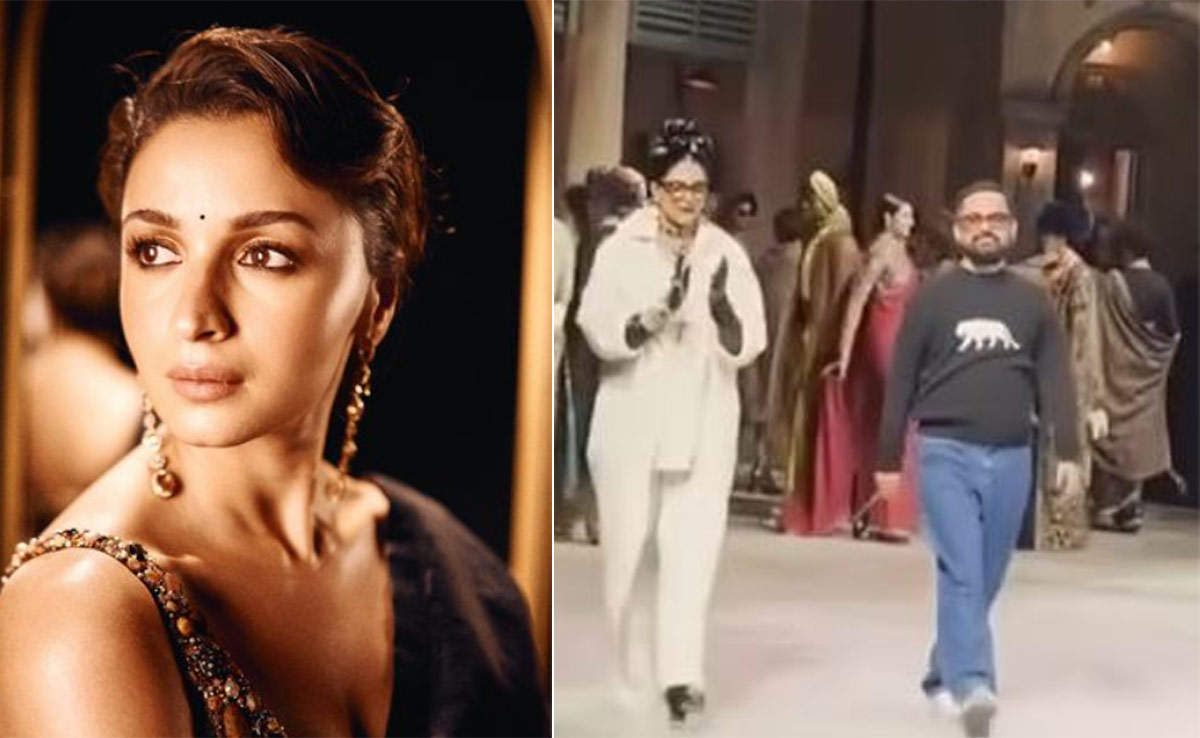 Watch: Alia Bhatt Captures Deepika Padukone On Phone During Sabyasachi Mukherjee's Gala Show