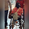 Video: Rashmika Mandanna Limps Outside Airport, Then Sits In Wheelchair