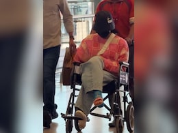 Video: Rashmika Mandanna Limps Outside Airport, Then Sits In Wheelchair Video: Rashmika Mandanna Limps Outside Airport, Then Sits In Wheelchair