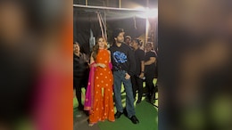 Rasha Thadani's <i>Desi</i> Girl Style In An Orange <i>Sharara</i> Hits The High Notes For <i>Azaad's Uyi Amma</i>