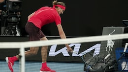 Furious Alexander Zverev Loses Cool, Smashes Racquet Repeatedly During Australian Open 2025 Final