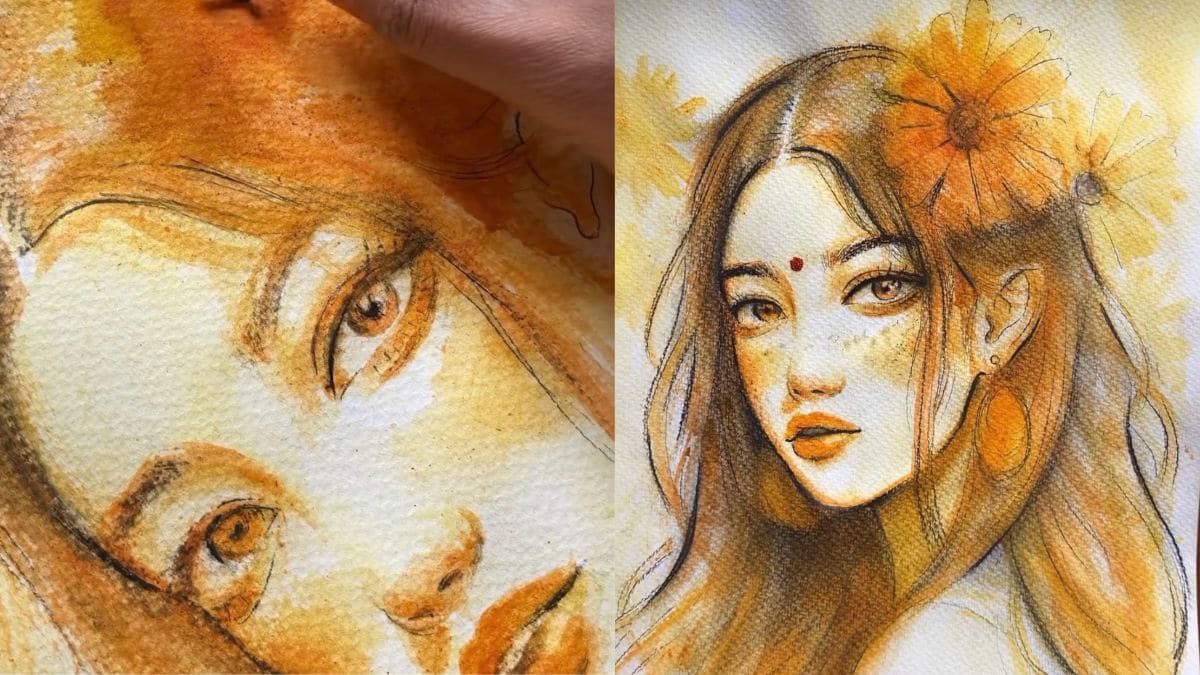 Viral Video Of Artist Making Woman's Portrait Using Spices Gets Over 20 Million Views