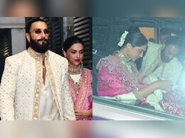 Ranveer Singh Helps Wife Deepika Padukone With Her Dress As She Gets Into The Car. Talk About Couple Goals