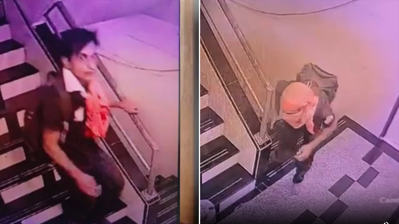 Saif Ali Khan's Suspected Attacker Seen In New Video, Climbing Staircase With Face Covered