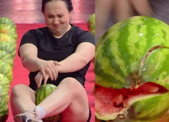 Watch: Woman Sets Guinness World Record For Crushing Most Number Of Watermelons With Thighs Watch: Woman Sets Guinness World Record For Crushing Most Number Of Watermelons With Thighs