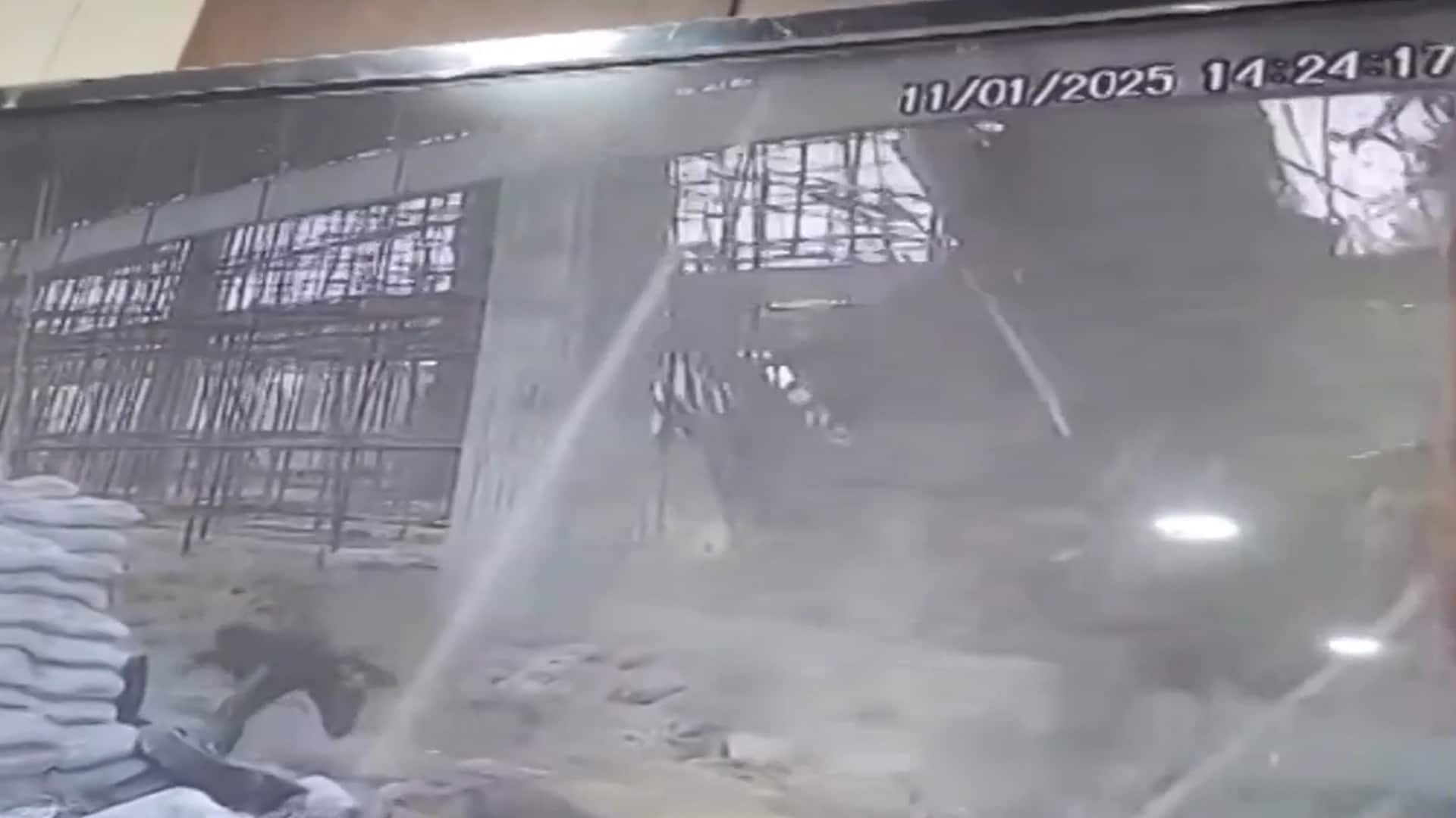 Moment When Under-Construction Building Collapsed In UP's Kannauj