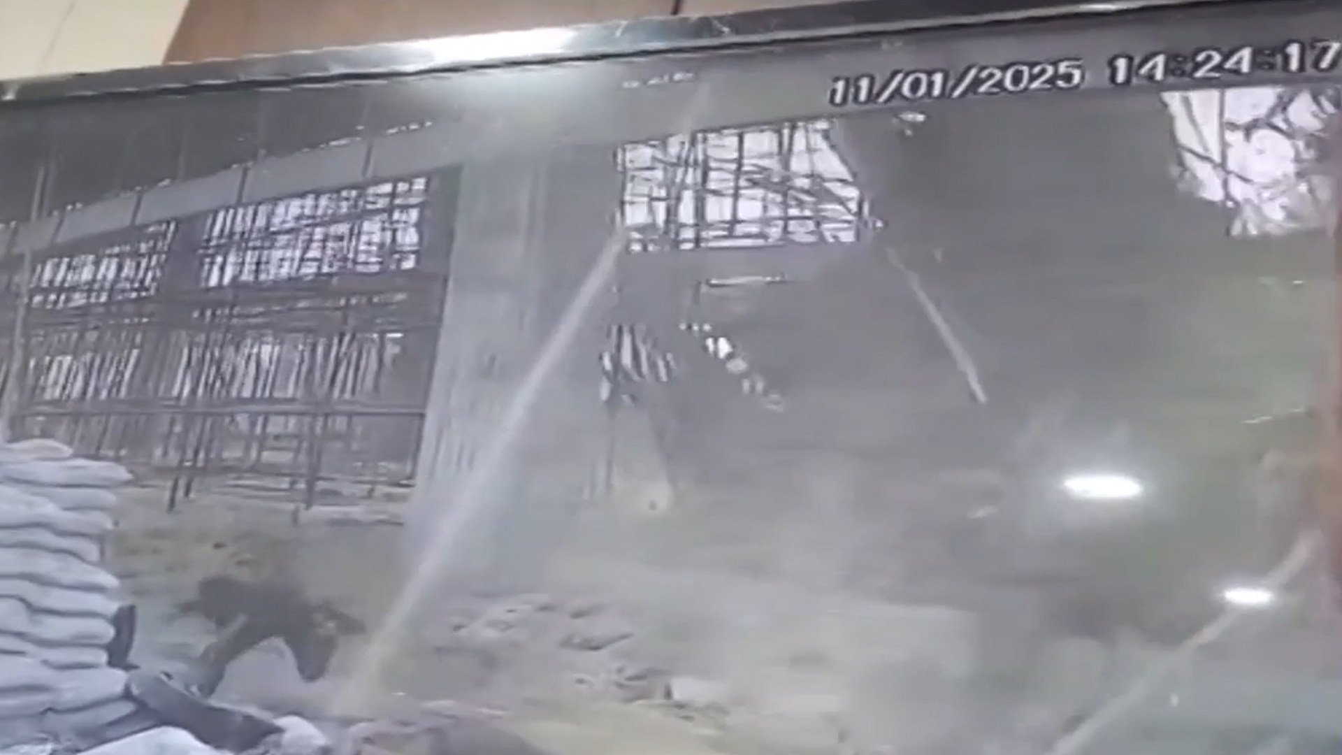 Moment When Under-Construction Building Collapsed In UP's Kannauj