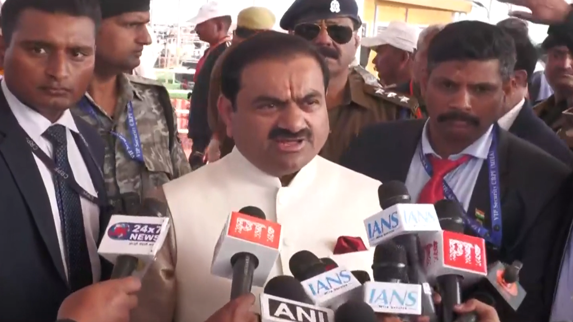 Gautam Adani Speaks To Media At Maha Kumbh