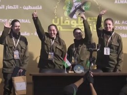 4 Israeli Women Hostages In Military Outfit Freed By Hamas In 2nd Swap 4 Israeli Women Hostages In Military Outfit Freed By Hamas In 2nd Swap