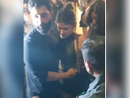 Watch: Mouni Roy Tumbles While Exiting New Year Party. Husband Suraj Nambiar Rescues Watch: Mouni Roy Tumbles While Exiting New Year Party. Husband Suraj Nambiar Rescues