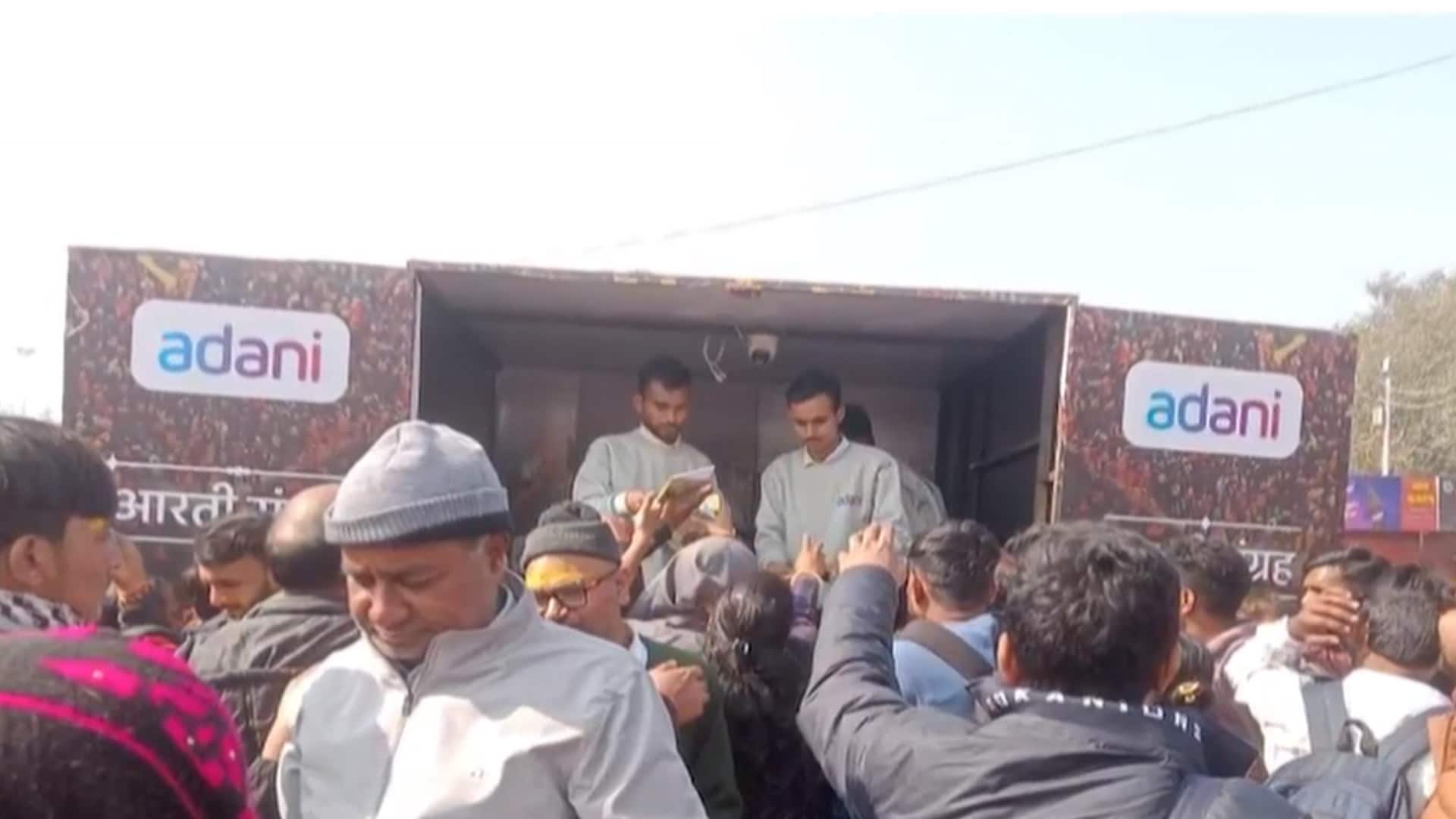 Adani Group And Gita Press Distribute Free 'Aarti Sangrah' At Maha Kumbh