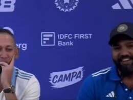 'बहुत बोरिंग था यार', प्रेस कॉन्फ्रेंस खत्म होते ही रोहित शर्मा के मुंह से निकल गई दिल की बात, VIDEO 'बहुत बोरिंग था यार', प्रेस कॉन्फ्रेंस खत्म होते ही रोहित शर्मा के मुंह से निकल गई दिल की बात, VIDEO