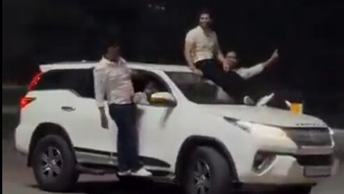 Video: Men Perform Stunt On 'Squid Games' Song In Noida, Fined Rs 33,000