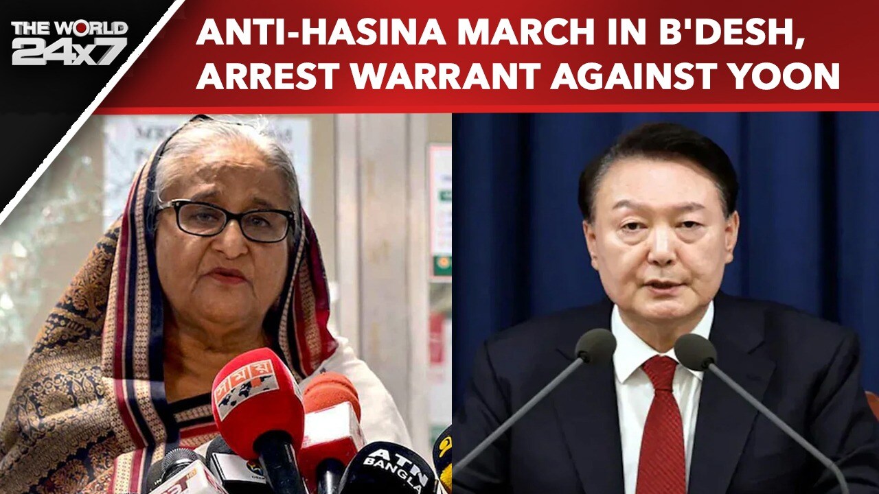 Anti-Hasina March In B'Desh, Arrest Warrant Against Yoon, World Welcomes 2025