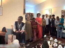 Watch: Months After Helping UP Cobbler, Gandhis Host His Family At Delhi Home Watch: Months After Helping UP Cobbler, Gandhis Host His Family At Delhi Home