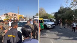 VIDEO: कांस्टेबल और फौजी के बीच सड़क पर हुई झड़प, कार और बाइक की टक्कर के बाद हुआ हंगामा