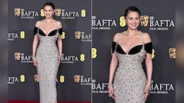 Selena Gomez Makes A Sparkling Entry In An Embellished Schiaparelli Gown At 2025 BAFTAs
