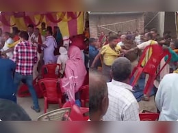 बिहार : JDU विधायक के कार्यक्रम में हंगामा, पहले धक्का-मुक्की फिर जमकर चली कुर्सियां