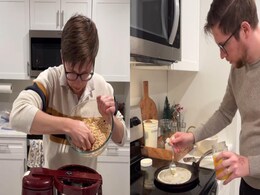 Watch: Man Makes Dosa Batter From Scratch For Indian Wife, Internet Applauds Watch: Man Makes Dosa Batter From Scratch For Indian Wife, Internet Applauds