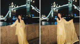 Hania Aamir Exudes Glam In An Embroidered Yellow Silk <i>Kurta</i> Set