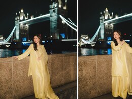 Hania Aamir Exudes Glam In An Embroidered Yellow Silk <i>Kurta</i> Set