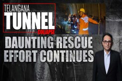 Daunting Telangana Tunnel Rescue Continues Daunting Telangana Tunnel Rescue Continues