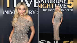 In A Bejewelled Gown, Sabrina Carpenter Shines A Little Too Bright On The Red Carpet