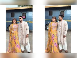 Hina Khan Radiates Sunshine In A Floral Yellow <i>Kurta</i> Set