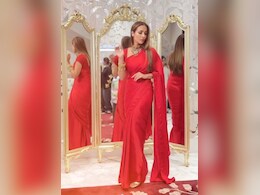 Malaika Arora, In A Red <i>Saree</i>, Wonders Why She Doesn't Wear One Often. We Agree
