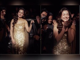 Hania Aamir Looks Like A Literal Glittering Goddess In A Golden Rahul Mishra Gown