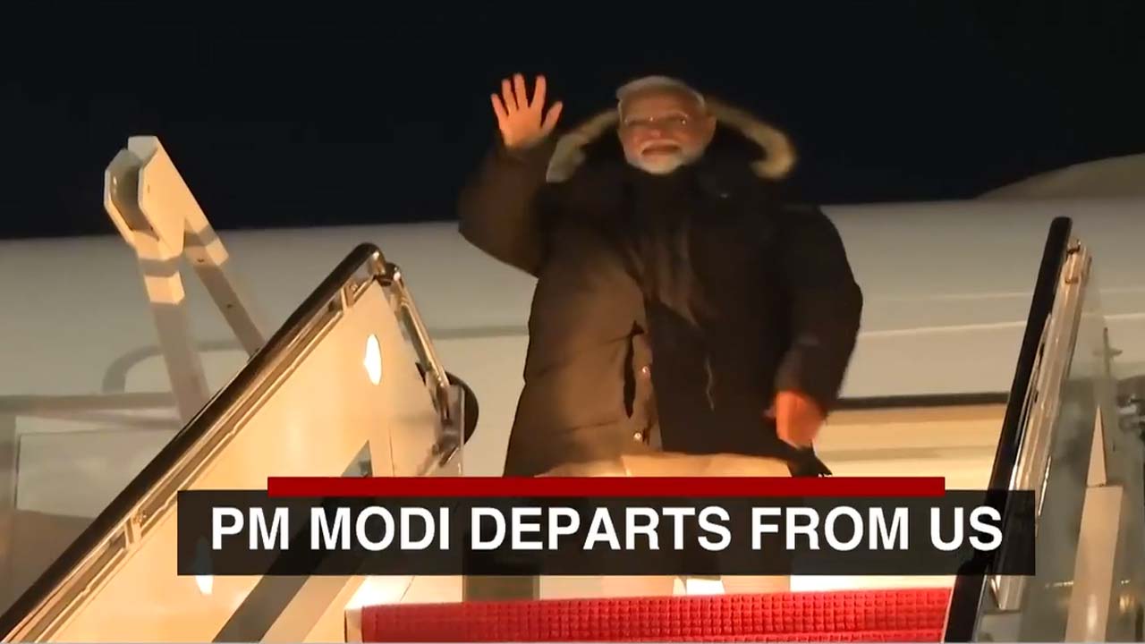 PM Modi Concludes US Visit, Departs For India After Talks With Trump