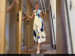 Mrunal Thakur In A Backless Panelled Floral Dress Is A Spring Delight Mrunal Thakur In A Backless Panelled Floral Dress Is A Spring Delight