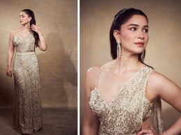 Sara Tendulkar Is All Glittery In A Golden Pre-Draped <i>Saree</i> Gown Worth Rs 1.45 Lakh Sara Tendulkar Is All Glittery In A Golden Pre-Draped <i>Saree</i> Gown Worth Rs 1.45 Lakh