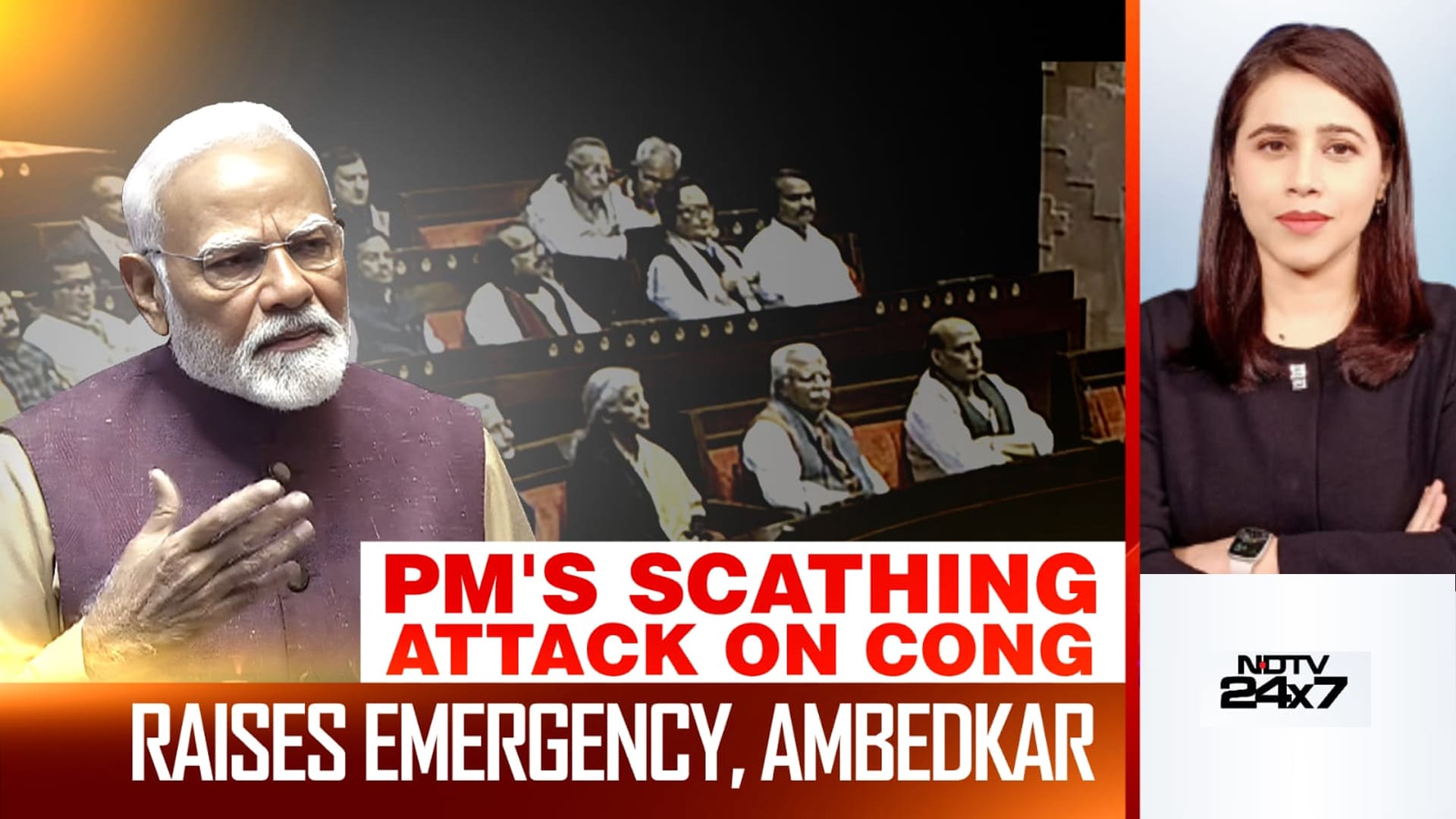 PM's Scathing Attack On Congress Over Emergency, Ambedkar