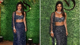 Priyanka Chopra Is A Glamazon In A Blue <i>Lehenga</i> For Her Brother's <i>Sangeet</i>