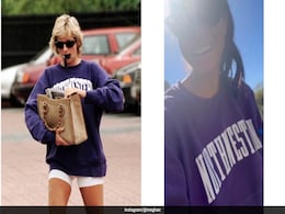 Meghan Markle Recreates Princess Diana's 1996 Athleisure Look In A Purple Sweatshirt Meghan Markle Recreates Princess Diana's 1996 Athleisure Look In A Purple Sweatshirt