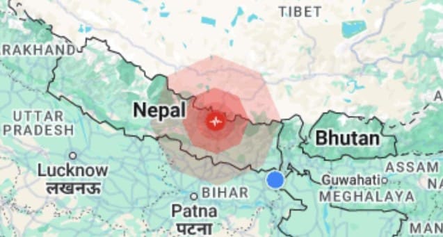 नेपाल के काठमांडू में महसूस किए गए भूकंप के झटके, 4.5 आंकी गई तीव्रता, कोई हताहत नहीं