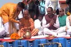 UP Chief Minister, Other Ministers Perform Puja At Prayagraj As Maha Kumbh 2025 Ends UP Chief Minister, Other Ministers Perform Puja At Prayagraj As Maha Kumbh 2025 Ends