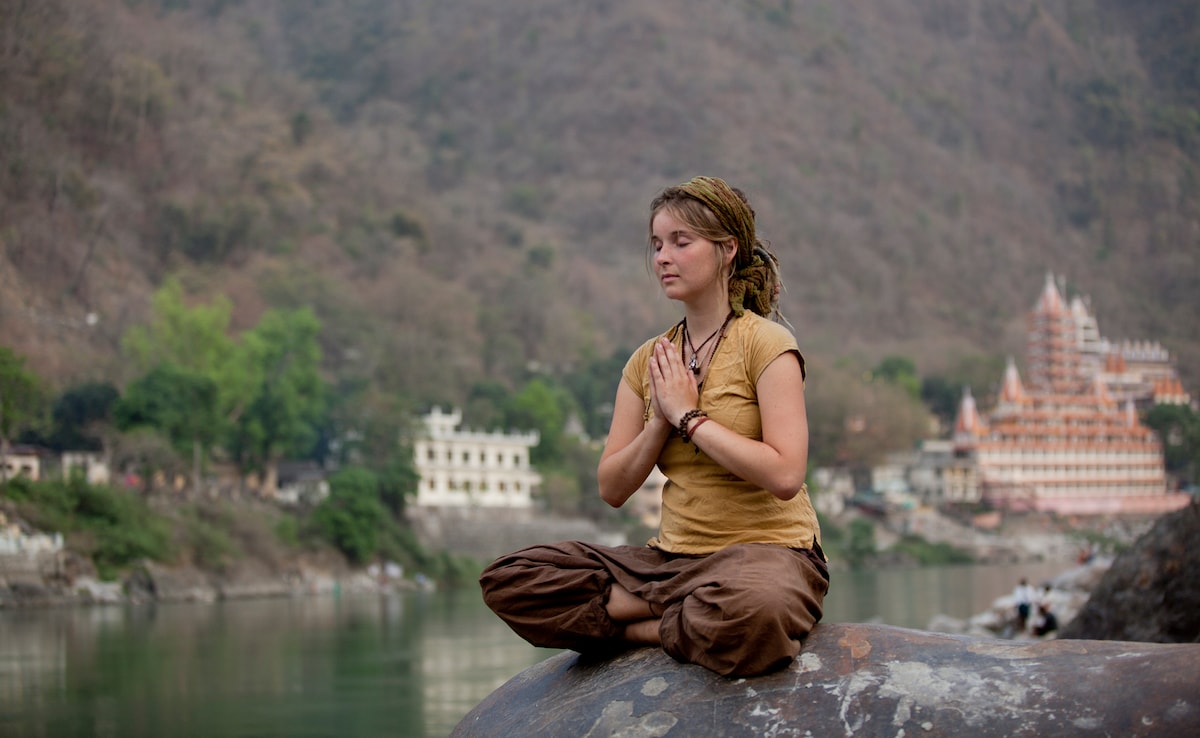 Yoga in Rishikesh. Photo: iStock Yoga in Rishikesh. Photo: iStock