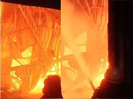 Indore Fire Broke: इंदौर में जीएनटी टिंबर मार्केट के 2 गोदाम में लगी भीषण आग, लाखों की लकड़ियां जलकर हुई खाक