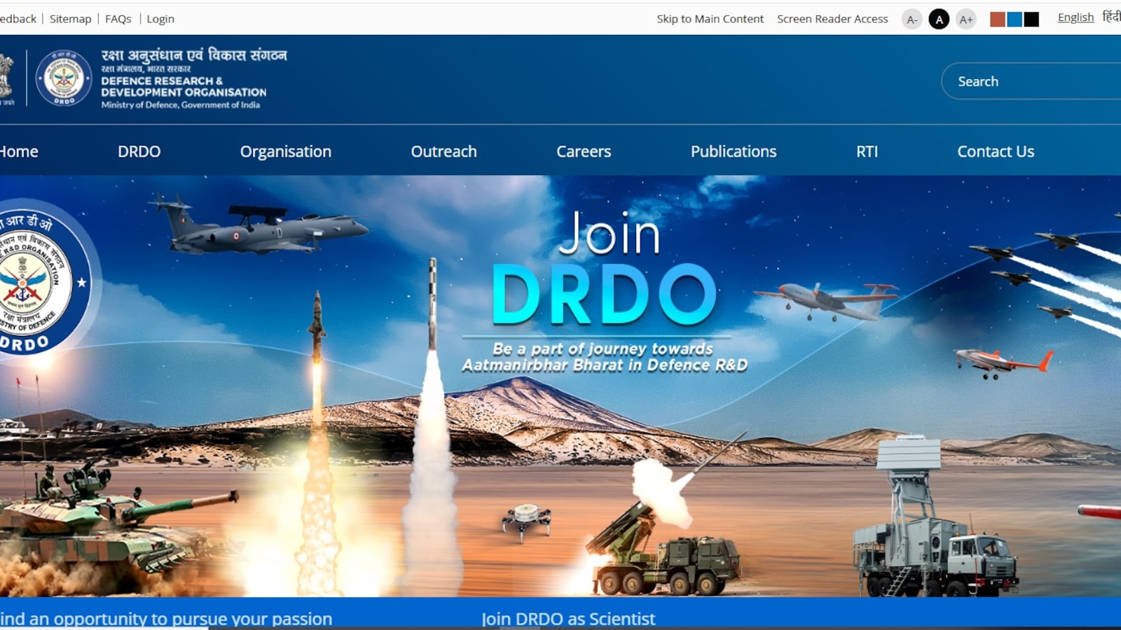 DRDO Announces 30 Paid Internships for Engineering and MSc Students in 2026