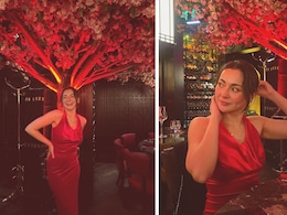 Hania Aamir Paints Edinburgh Red In A Stunning Halter-Neck Bodycon Dress