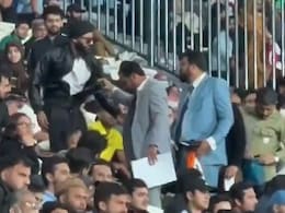 Fan In Pakistan Dragged By The Collar At Champions Trophy 2025? Internet Abuzz With 'Indian Flag' Angle