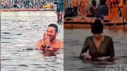 Coldplay's Chris Martin, Dakota Johnson Take Holy Dip At Triveni Sangam