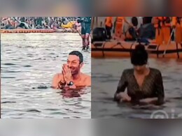 Coldplay's Chris Martin, Dakota Johnson Take Holy Dip At Triveni Sangam Coldplay's Chris Martin, Dakota Johnson Take Holy Dip At Triveni Sangam