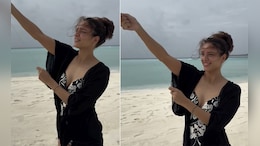 Triptii Dimri In A Black And White Swimsuit Makes Her Beach Days Look Super Stylish