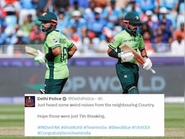 पड़ोसी देश से अजीब आवाजें आईं... पाकिस्तान की हार पर दिल्ली पुलिस ने भी ले लिए मजे पड़ोसी देश से अजीब आवाजें आईं... पाकिस्तान की हार पर दिल्ली पुलिस ने भी ले लिए मजे