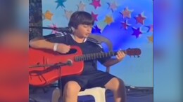 Shah Rukh Khan's Son AbRam Sings <i>Die With A Smile</i> On Guitar. Watch
