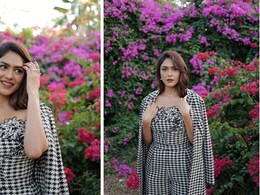 Mrunal Thakur Lends Her Casual Chicness In A Black And White Checkered Jumpsuit